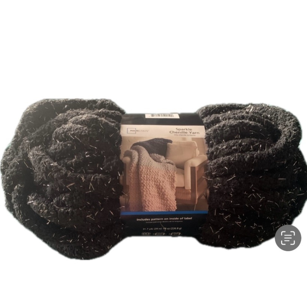 Mainstays Black Cozy Knit Scarf